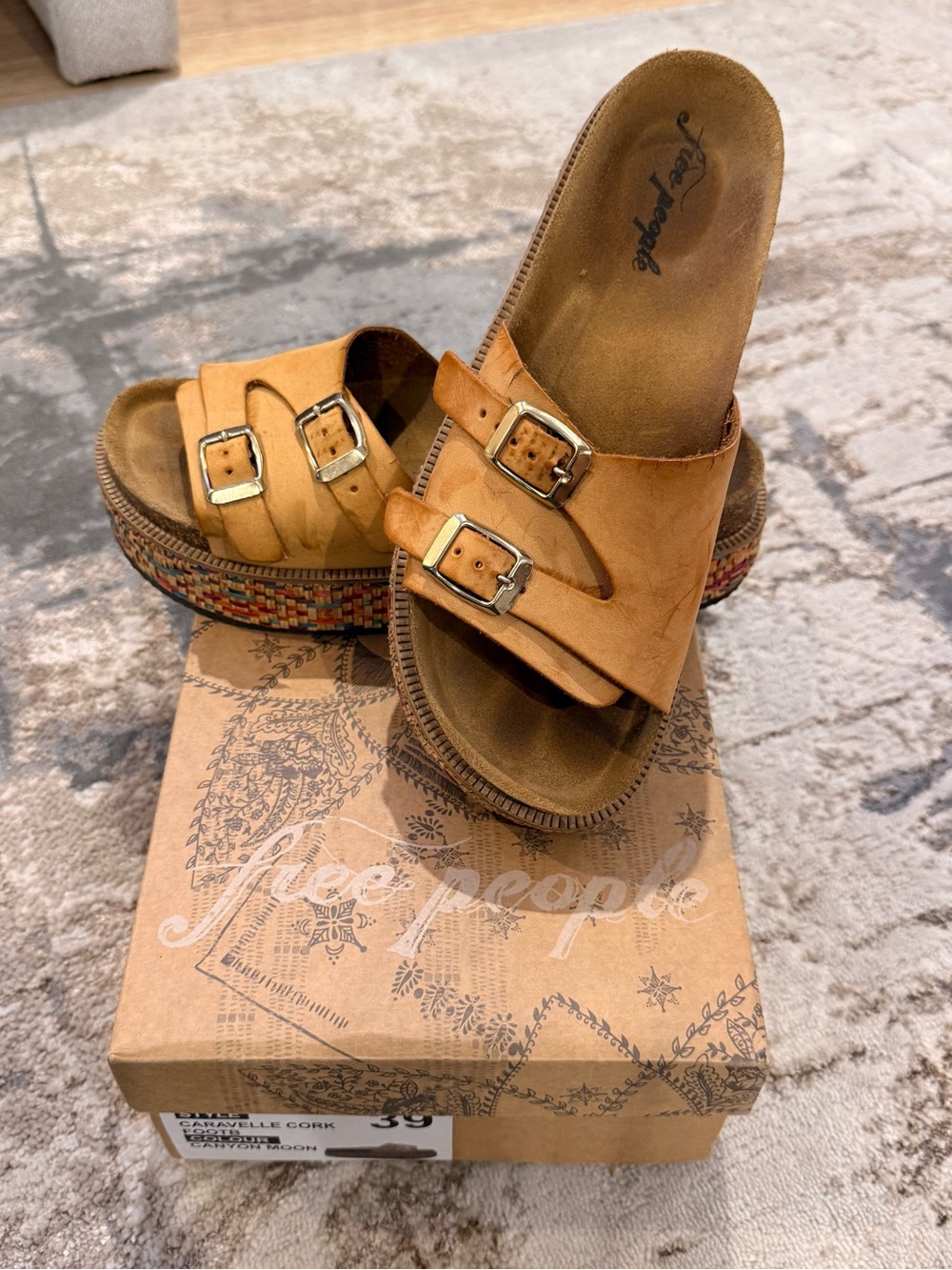 Free People CARAVELLE CORK SANDALS